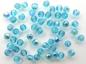 0090321 Aquamarine AB facet 4mm. 50 Pc.-0