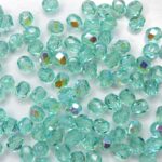 0090336 Teal AB, facet 4 mm. 50 Pc.-0