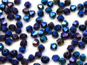 04-MC-23980-21435 Bicones Jet Blue iris 50 Pc.-4859