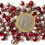 0050050 Siam Red Vitrail round 35 Pc.-0