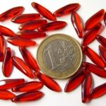 0050012 Siam Red Daggerbead 30 Pc.-0
