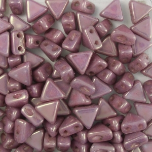 KH-03000-14496 Khéops® par Puca Opaque White Violet Gold Lustered. 10 gram-5434