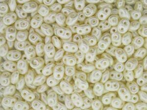 SD-02010-25110 Pastel Pearl Light Cream Off White Matubo SuperDuo