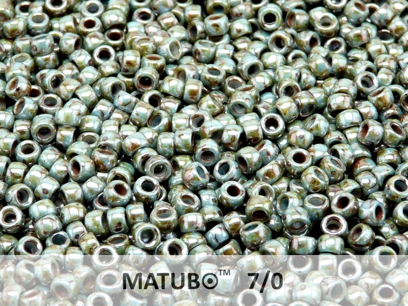 MTB-07-03000-65431 MATUBO™ Opaque White Blue Green Lazura Luster-0 MTB-07-03000-65431 MATUBO™ Opaque White Blue Green Lazura Luster-0