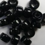 0010026 Zwarte Roller Bead 25 Pc.-0