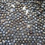 0030102 Jet Matte Brown Iris round 3 mm. 150 Pc.-0