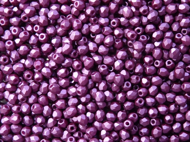 0080592 Pastel Bordeaux Facet 3 mm. 40 Pc.-0