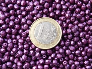 0080593 Pastel Bordeaux Facet 4 mm. 40 Pc.-5173