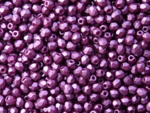 0080593 Pastel Bordeaux Facet 4 mm. 40 Pc.-0