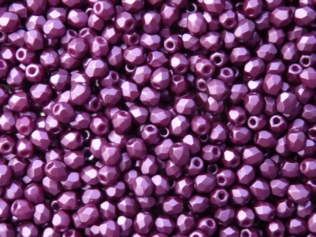 0080593 Pastel Bordeaux Facet 4 mm. 40 Pc.-0
