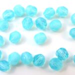 0090342 Milky Aquamarine facet 6 mm. 25 Pc.-0