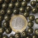 0100171 Jet Green Goldish Coating 8 mm. 18 Pc.-0