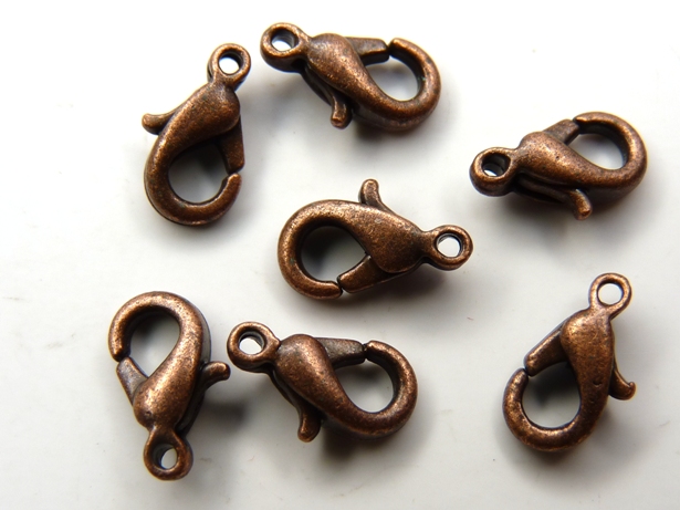 0160008 Karabijnslotjes Copper eerste keus 10 mm. 7 Pc.-0