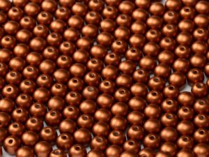 04-R-00030-01750 Crystal Silky Copper 4 mm. 100 Pc.-0