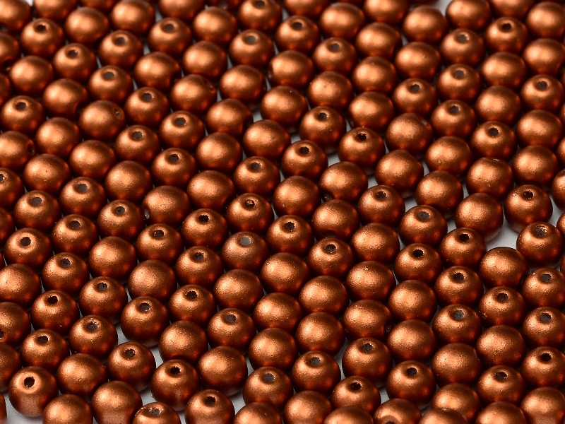 04-R-00030-01750 Crystal Silky Copper 4 mm. 100 Pc.-0