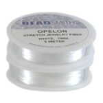 0.7 mm. Opelon Stretch White Jewelry Fiber 5 meter-0