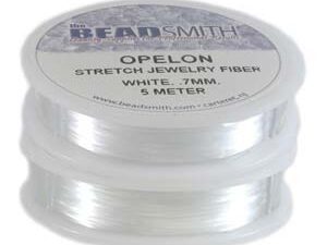 0.7 mm. Opelon Stretch White Jewelry Fiber 5 meter-0