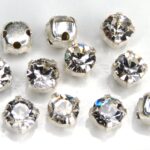MCC-SS20-SLV-00030 MC-Chatons in Setting Crystal in Silver 10 Pc.-0