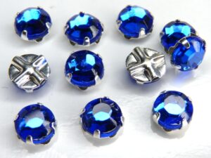 SS30-30050 Chaton Rose Montees Sapphire 8 Pc.-0