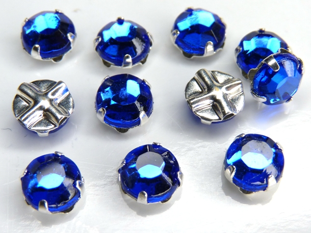 SS30-30050 Chaton Rose Montees Sapphire 8 Pc.-0 SS30-30050 Chaton Rose Montees Sapphire 8 Pc.-0