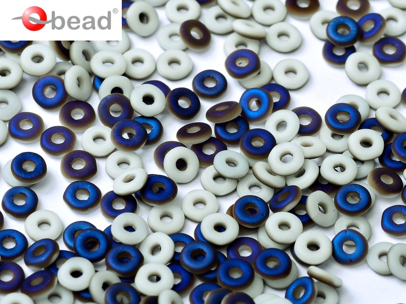 O-03000-22271 Chalk White Azuro Matted O bead ® 5 gram-0 O-03000-22271 Chalk White Azuro Matted O bead ® 5 gram-0