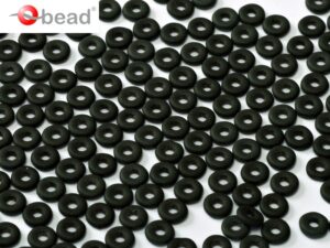 O-23980-84110 Jet Matted O bead ® 5 gram.-0