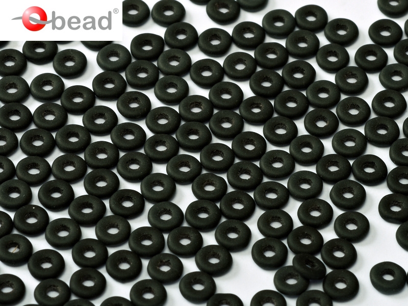 O-23980-84110 Jet Matted O bead ® 5 gram.-0 O-23980-84110 Jet Matted O bead ® 5 gram.-0
