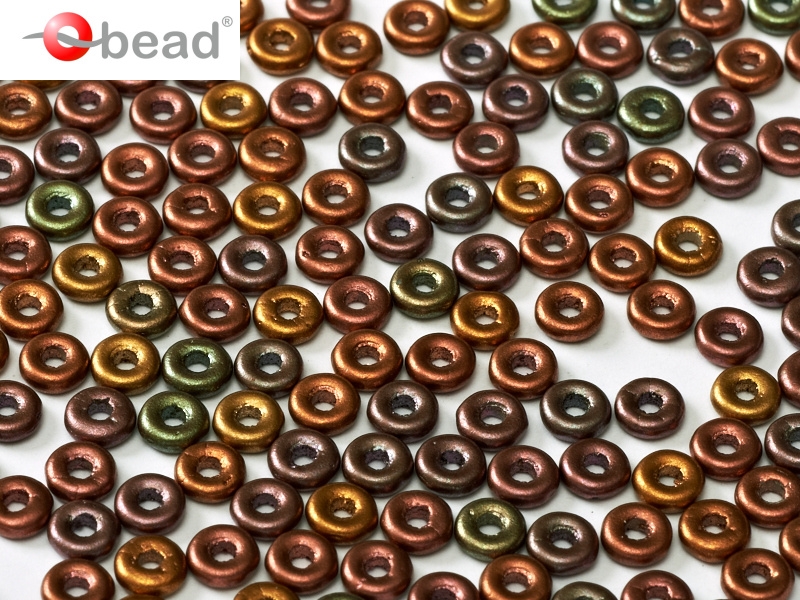 O-23980-01640 Jet Purple Iris Gold O bead ® 5 gram-0 O-23980-01640 Jet Purple Iris Gold O bead ® 5 gram-0