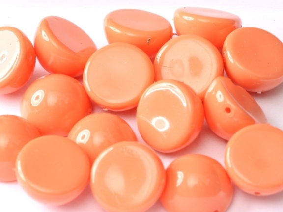 DO-S-48955 Dome Beads Fiesta Peach Coral 8 Pc.-0