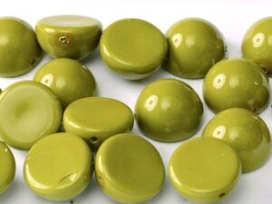DO-S-48565 Dome Beads Fiesta Pea Green 8 Pc.-0