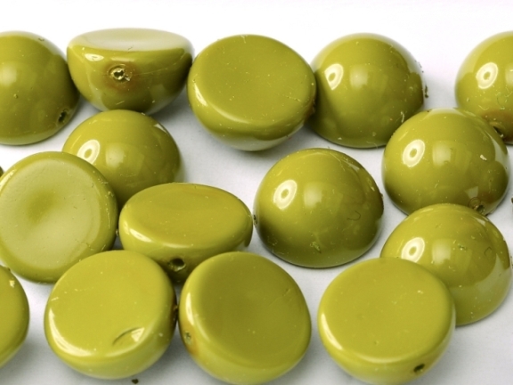 DO-S-48565 Dome Beads Fiesta Pea Green 8 Pc.-0