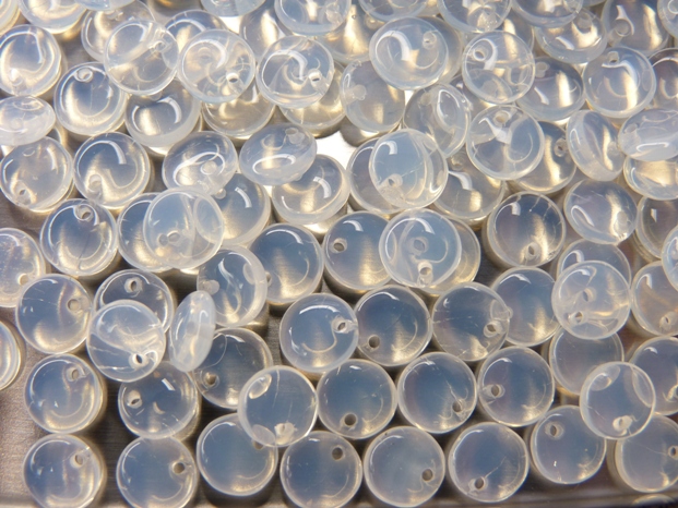 0140114 White Opal Lentil 120 Pc.-0