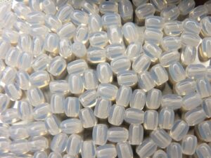 0140120 White Opal Oval 75 Pc.-0