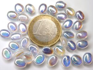 0150056 Crystal AB Oval pressed 35 Pc.-5356