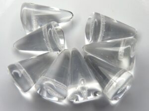 0150064 Crystal Fat Spike Beads 8 Pc.-5363