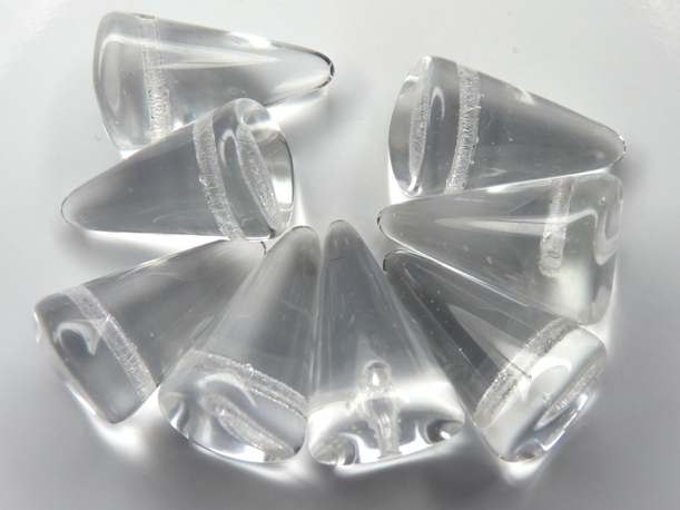 0150064 Crystal Fat Spike Beads 8 Pc.-5363