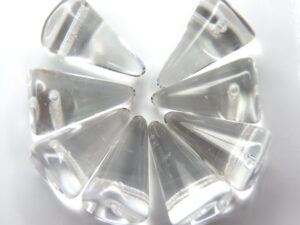 0150064 Crystal Fat Spike Beads 8 Pc.-0
