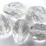 0150115 Crystal peervromig facet 16 x 12 mm. 4 Pc.-0