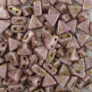 KH-03000-15695 Khéops® par Puca Opaque White Lila Gold Lustered. 10 gram-5404