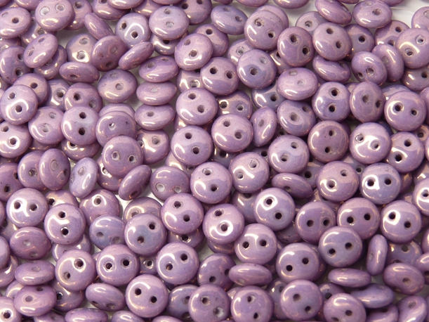 CML-02010-15726 CzechMate Lentils White Alabaster Lila Vega Luster 40 Pc.-0 CML-02010-15726 CzechMate Lentils White Alabaster Lila Vega Luster 40 Pc.-0