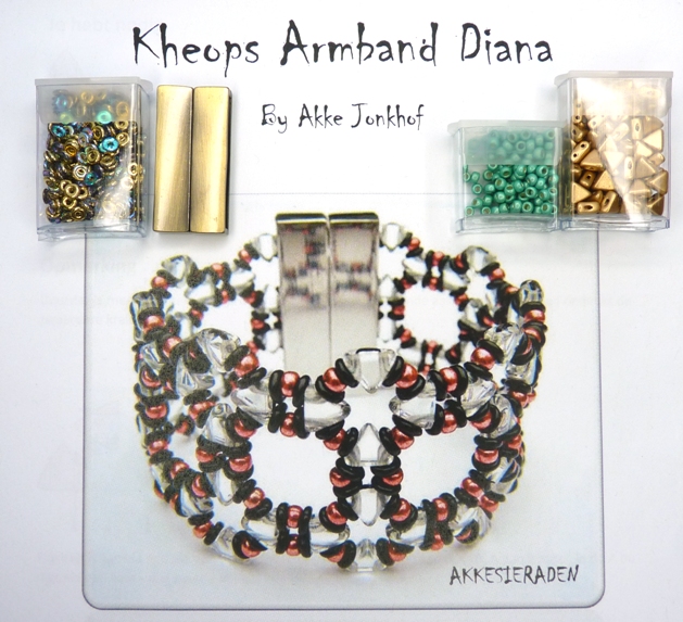 Diana-01710 Kit en Patroon Kheops Armband Diana by Akke Jonkhof.-5282