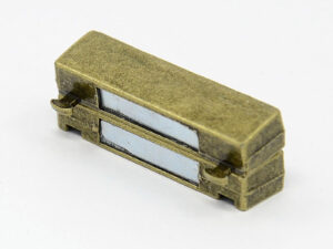 0160019 Magnetic Glue-in Clasp, Rectangle Antique Bronze -9146