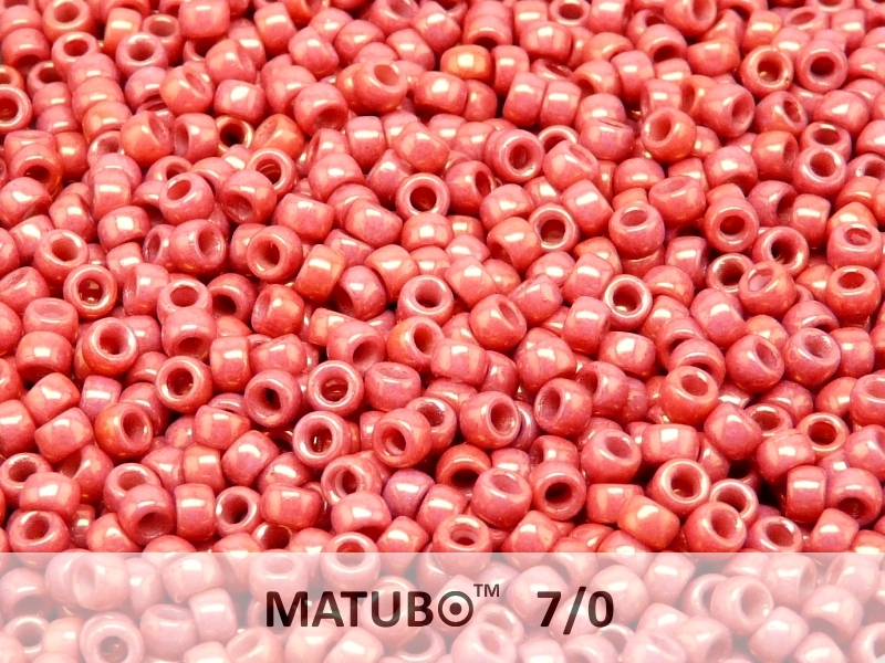 MTB-07-03000-14495 MATUBO™ Opaque White Rose/Red Luster-0 MTB-07-03000-14495 MATUBO™ Opaque White Rose/Red Luster-0