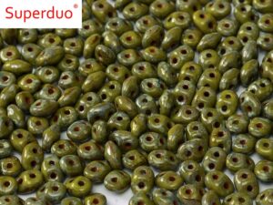 SD-53410-43400 Opaque Olivine Silver Picasso 10 gram.-5512