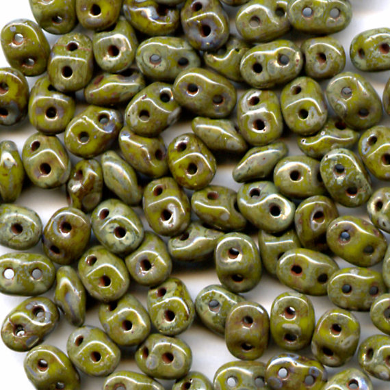 SD-53410-43400 Opaque Olivine Silver Picasso 10 gram.-0