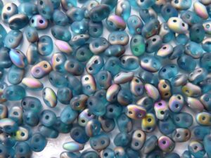 SD-60020-28171 Superduo Aqua Vitrail Matted 10 gram.-5314