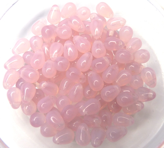 0070050 Pink Opal Czech Drop 70 Pc.-0