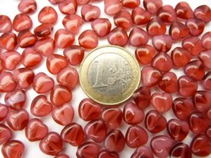 0070068 Fuchsia melée Heart 16 Pc.-5661