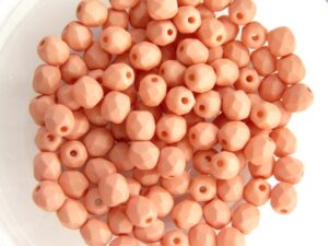 0070337 Saturated Peach Facet 4 mm. 50 Pc.-0