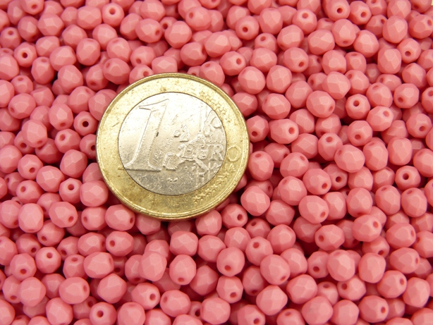 0070424 Saturated Pink Facet 4 mm. 50 Pc.-5623